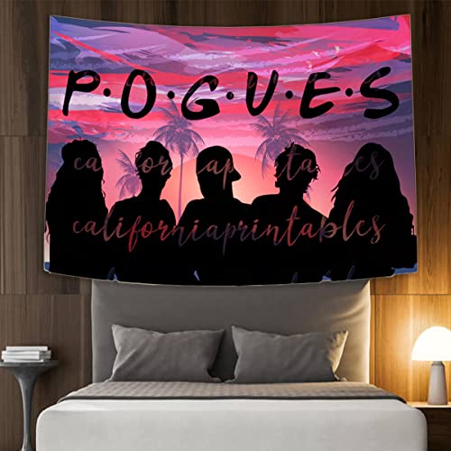 Pogue Life Tapestry Outer Banks Tapestry Wall Hanging Retro Poster Outer Bank Party Decorations for Collage Bedroom (60 x 40 in)