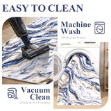 2x8 Washable Modern Abstract Runner Rug Non-Slip for Hallways