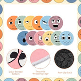 WILLBOND 12 Pcs Kids Carpet Circle Seats for Class, 16 Inch Circle Time Classroom Rug Feelings Chart Emotion Floor Cushions Back to School Educational Mat for First Day of School Seating Learning