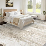 Washable Rug 10x14 Area Rugs for Living Room: Large Neutral Soft Rug Abstract Non Slip Low Pile Modern Carpet for Bedroom Kitchen Nursery Office Dining Room Indoor (Beige, 10'x14')