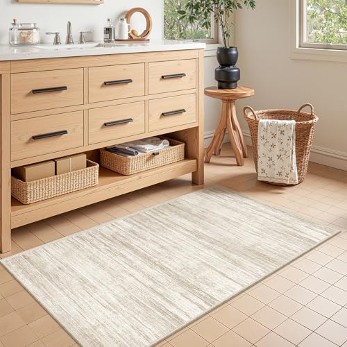 2x4 Rug Runners for Hallways Non Slip,Brown