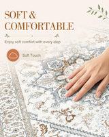OLANLY 3x8 Washable Area Rug, Soft Non Slip Carpet for Living Room
