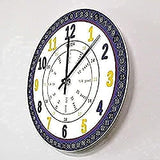 Kitchen Clocks Wall Learning Time for Kids Quiet Learning Clock Modern Wall Clock Simple Design Clocks for Kids Rooms Hor Clock