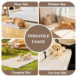MYSKY HOME 100% Waterproof Couch Cover, Couch Covers for Dog Washable, Non Slip Couch Covers for 3 Cushion Sofa Pet Friendly, Sofa Covers Slipcover Furniture Protector Dog Bed Cover, Khaki, 35"x82.7"