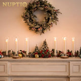 NUPTIO Hurricane Candle Holder for Candlesticks: 11.8" H Set of 6