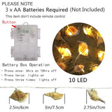 Starryfill Ocean Real Conch 10 LED String Lights 9.0Ft Waterproof Battery Operated Warm White with Timer for Beach Themed Indoor Covered Outdoor Birthday Wedding Parties Decoration