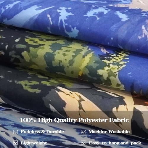 kampdream Landscape Tapestry, Scenery Art Wall Tapestries, Nature Wall Decor for Bedroom Living Room Backdrop Sunset Wildflowers 36×48 inches