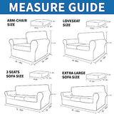 XINEAGE 2026 New 4 Pieces Couch Covers for 3 Cushion Couch Super Stretch Thick Soft Sofa Cover Anti Slip Sofa Slipcover Dogs Cats Furniture Protector (Light Gray, 71"-91")