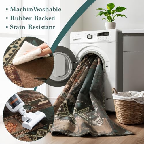 9x12 Washable Area Rugs for Living Room and Bedroom(9x12,Bear)