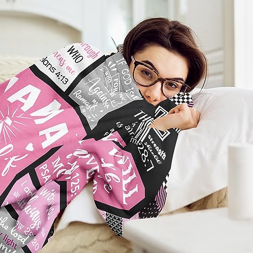CUJUYO Christian Gifts for Women Blanket 60"x50" - I Am a Child of God Blankets - Inspirational Religious Birthday Catholic Spiritual & Baptism Confirmation Gifts for Girls