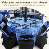 Black Chair Covers Stretch Folding Chair Covers Universal Spandex Fitted Chair Slipcovers for Wedding Dining Party Banquet Holidays Celebration Trade Show Craft Show Decoration (36 Pack)