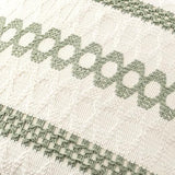 MIULEE Set of 2 Sage Green Boho Decorative Pillow Covers 18x18 Inch Farmhouse Rustic Couch Throw Pillows Modern Summer Cotton Cushion Covers Retro Cute Macrame Woven Spring Decor for Bed Sofa Chair