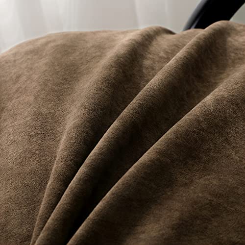 OctoRose Full Size 54x75x8inch 3 Side Zipper Classic Soft Micro Suede Futon Cover/Slipcover/Sofa Day Bed Mattress Cover Couch Protector (Cover ONLY) (Chocolate Brown)