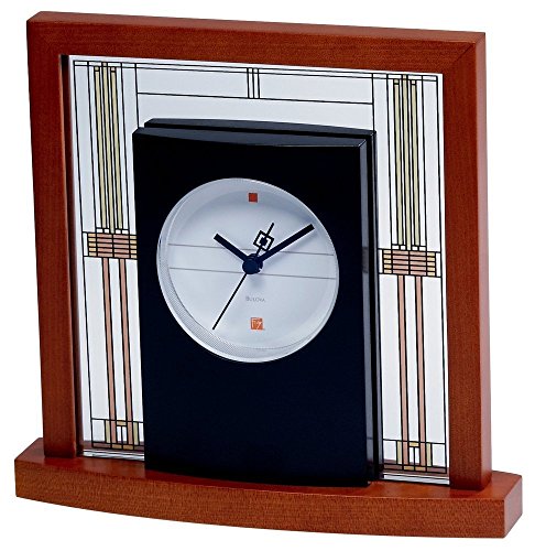 Bulova B7756 Willits Frank Lloyd Wright Table Clock