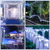 66FT 200 LED Rope Lights for Outside, Plug in Rope Lights Outdoor Waterproof with 8 Modes, Connectable Clear Tube Lights for Indoor Bedroom Garden Backyard Patio Pool Tree Decorations, Cool White
