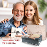 Funny Gifts for Grandpa, Grandpa is Charging Sloth Blanket, Grandpas Birthday Gift, Grandpas Gifts from Grandkids for Fathers Day Christmas, Soft Sloth Blanket for Grandfather 60" x 50"