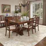 Soalmost Floral Washable Rugs 5x7 for Living Room, Neutral Soft Rug Beige