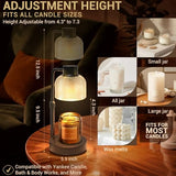 KLL Candle Warmer Lamp with Timer: Birthday Gift for Women, House Warming Gifts New Home, Room Decor - Wax Melt Warmer for Scented Jar Candles