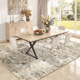 10x12 Area Rugs Washable Modern Abstract Living Room Bedroom Rug