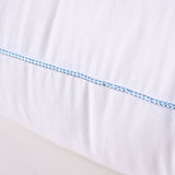Pillows Set of 2, Fluffy Down Alternative Bed Pillow Cotton Cover, White, Queen Size 20x28
