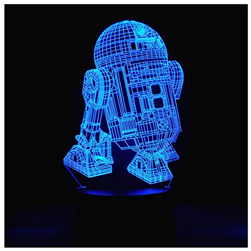 3D Illusion Platform Night Lights Touch Switch 7 Color Change USB Power LED Desk Lamp for Home Decorations or Holiday Gifts