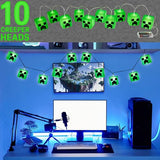 Minecraft String LED Lights for Bedroom Battery Operated Fairy Lights for Room Decor Wall Light Creeper Indoor Decoration Gamer Gifts for Kids