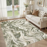 5x7 Area Rug for Living Room Washable Abstract Indoor Carpet