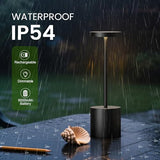 2 Pack Rechargeable Table Lamp, LED Cordless Table Lamp,5000mAh Battery Operated Portable Table Light,Dimming for Restaurant/Patio/Outdoor(Black)