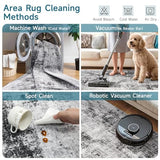 2x8ft Carpet Runner for Hallway: Washable Non Slip Kitchen Rug Black