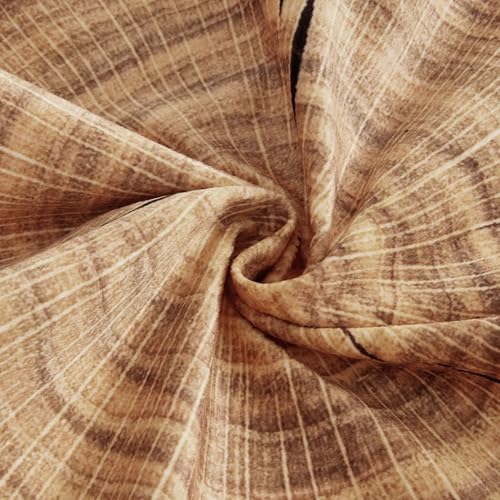HYSEAS Decorative Round Throw Pillow, 3D Digital Print Comfortable Funny Cute Wood Log Pillow Circle Seating Floor Cushion for Home, Couch, Sofa, Bedroom, Stump, 16 x 2.75 Inch, 2 Pack