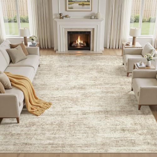 9x12 Area Rugs Abstract Distressed Washable Large Living Room Rug