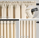 Topfinel Beige Velvet Curtains 84 Inches Long for Bedroom Living Room Neutural Elegant Soft Velvet Modern Boho Blackout Thermal Back Tab Curtain Drapes Home Decor Set of 2,84 inch Length