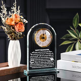 Qianwei Graduation Gift for Her Him - Crystal Clock Class of 2026 Gifts Present Women Men College Middle High School Congrats Grad Graduate Present Keepsake for Masters Degree Phd Senior Student