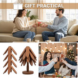 Yuoyar Wooden Tree-Shaped Trivets Set for Coffee Table, Kitchen