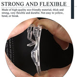 2.5 Inch Valance Clips, Clear Plastic Window Blind Clips for Horizontal Blind Valance (12 PCS)