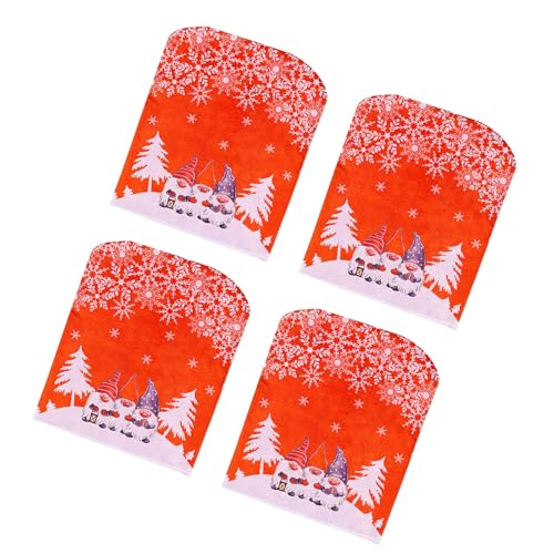 1/4Pcs Christmas Chair Back Covers Set Christmas Dining Chair Covers for Hotel Home Kitchen Christmas Party Decoration