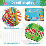 24 Pieces Luau Party Decorations Hawaiian Party Welcome Directional Sign Summer Tropical Party Sign for Luau Hawaiian Theme Party Decorations Birthday Party Supplies