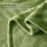 Whale Flotilla Soft Flannel Fleece Bed Blanket King Size, Olive Green