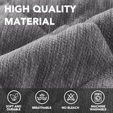 H.VERSAILTEX Couch Cover Chenille Pet Fuzzy Sofa Covers for 3 Cushion Couch Anti Slip Washable Sofa Slipcovers with Strap Soft Couch Protector Cover for Dogs Cats Kids(27.6" x 71", Grey)