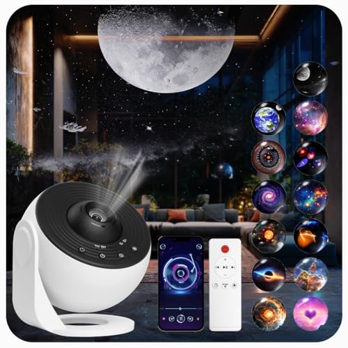 Galaxy Projector for Bedroom Pro Version & Star Projector with Dynamic Meteor White
