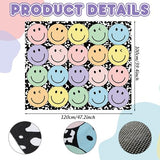 JarThenaAMCS 3.3 x 4 Ft Smile Face Area Rug Large Emotion Mat Colorful Composition Non-Slip Soft Fluffy Mental Health Floor Carpet for Back to School Living Bedroom Playroom