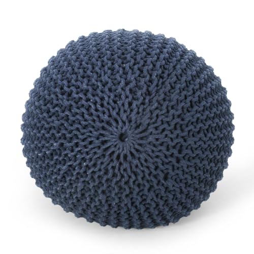 Moro Knitted Cotton 20 x 20 Round Pouf
