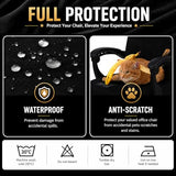 Water Resistant Stretch Computer Office Chair Cover with Durable Zipper Universal Washable Removable Spandex Rotating Boss Chair Slipcovers Anti-dust Soft Desk Chair Seat Protector for Dogs Cats Pets