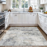 4x4 Rug Square Washable: Non Slip Abstarct Entryway Area Rugs