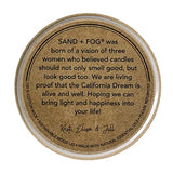 Sand + Fog Scented Candle - Amber & Fig – Additional Scents and Sizes – 100% Cotton Lead-Free Wick - Luxury Air Freshening Jar Candles - Perfect Home Decor – 12oz