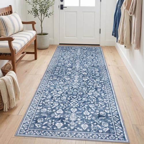 Washable Vintage 3x7 Runner Rug Non Slip Runners for Hallway