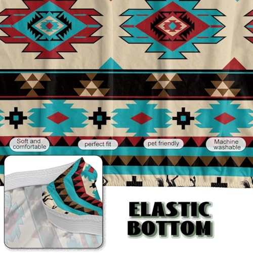 Running Horse Futon Couch Covers Full Size Ethnic Style Furniture Protector Aesthetic Decor Easy Going Stretch Sofa Slipcover Washable