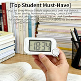 2pcs IPX7 Waterproof Kitchen Bathroom Clock with Backlight and Quiet Operations Perfect for Students and Travelers
