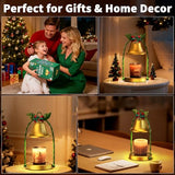 Candle Warmer Lamp with Timer & Dimmable 4-Level Brightness - Adjustable Height,for New Home Bedroom, Gifts for Women (Christmas)