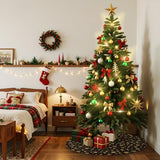 Lanpn Christmas Tree Skirt 36 inch, Velvet Xmas Tree Skirt with Snowflake Winter Christmas Tree Mat for Large Artificial Trees Winter Home Party Holiday Indoor Xmas Decorations (Black, 90cm)